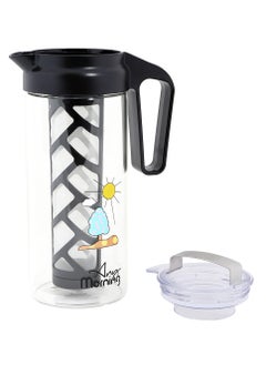 Any Morning Cold Brew Coffee Maker 1300ml, Coffee Brewer for Ice Coffee and Ice Tea, Durable Borosilicate Glass Pitcher  44oz, Removable Mesh Filter - CGJ054  - Image 5