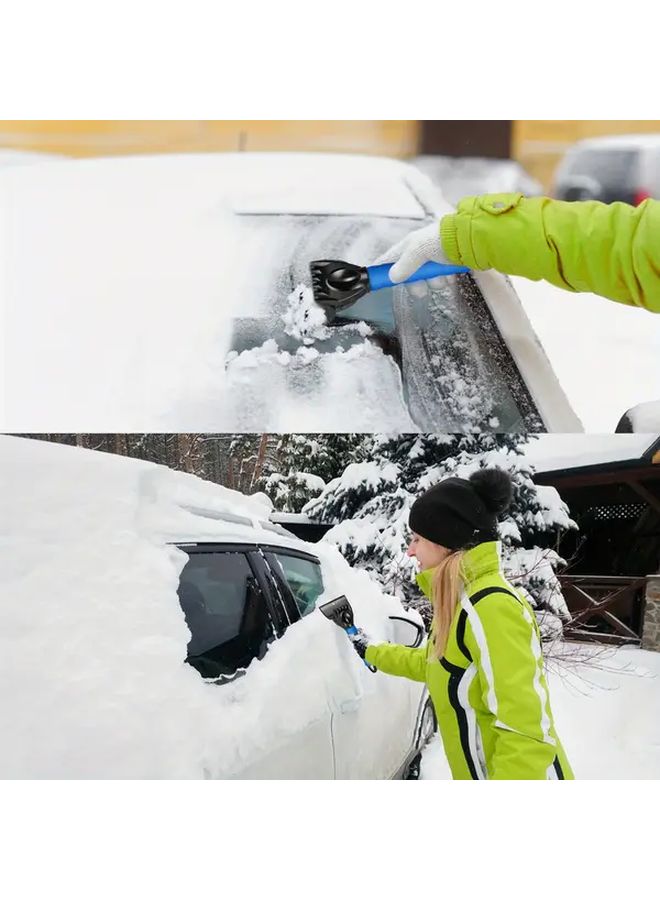 Heavy Duty Black Snow Shovel with Non Slip Grip Ice Removal Tool for Cars Trucks SUVs - Image 5