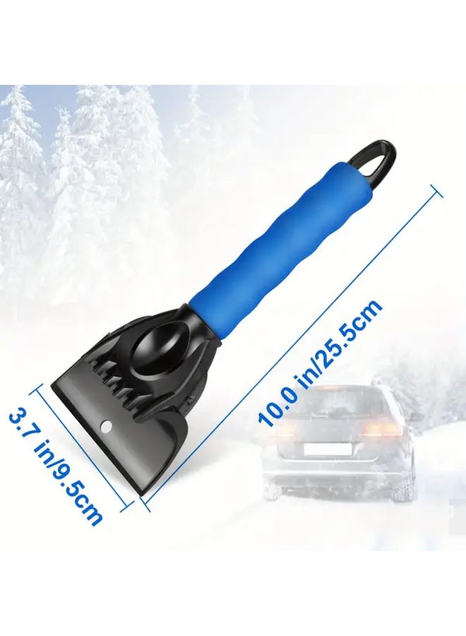 Heavy Duty Black Snow Shovel with Non Slip Grip Ice Removal Tool for Cars Trucks SUVs - Image 3