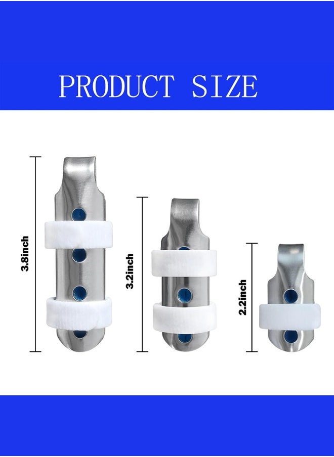 Zentaran Finger Splint Aluminum Finger Support Brace Metal Finger Support for Finger Knuckle Immobilization of Adults and Children Suffering Pain Sprains Strains Arthritis（S/M/L）  - Image 3
