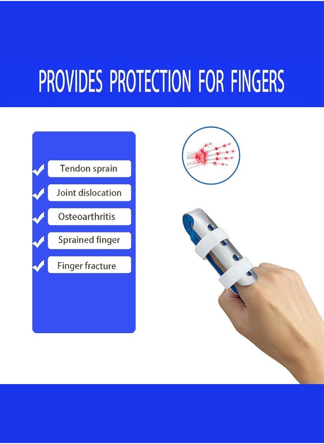 Zentaran Finger Splint Aluminum Finger Support Brace Metal Finger Support for Finger Knuckle Immobilization of Adults and Children Suffering Pain Sprains Strains Arthritis（S/M/L）  - Image 4