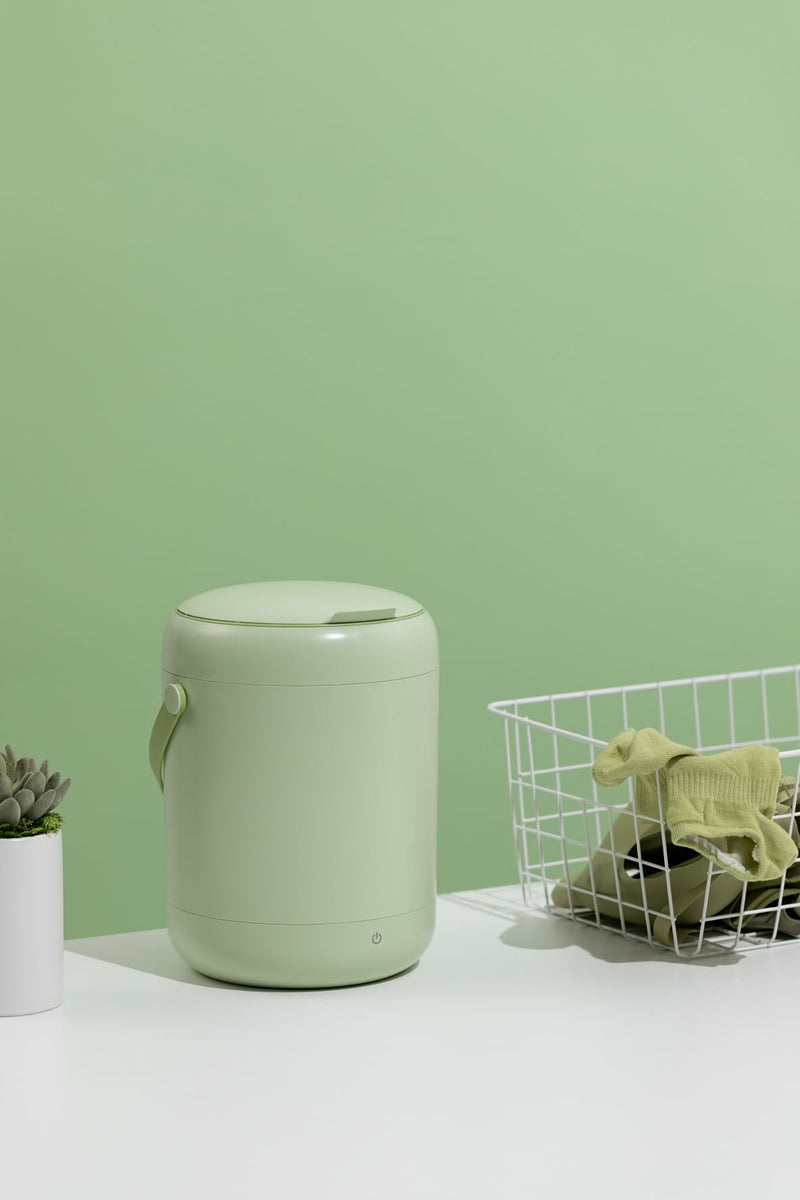 Mini Washing Machine Rotating Ultrasonics Washer Portable Personals Washing Machine Convenient Home Business Travel Washer - Image 2