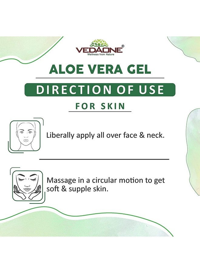VEDAONE Aloe Vera Gel, Mystyle Maximum Strength; Soothing, Moisturizing, And Restoring; Anti-Aging, Infection Protection, Healthy Skin & Hair, 125G - Image 3