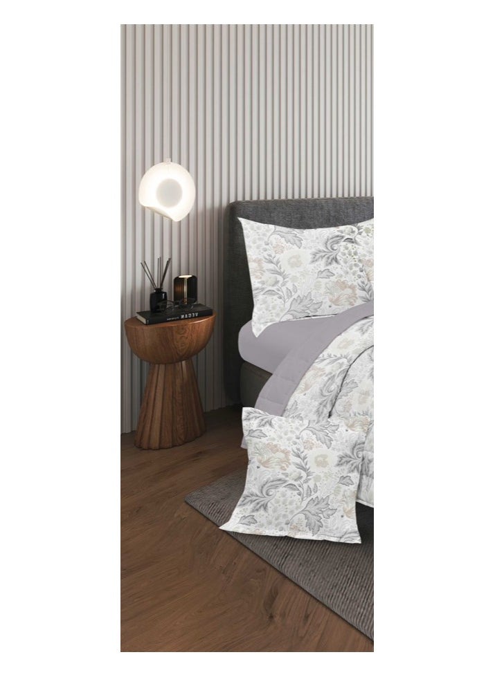 Red Rose A practical summer double bed sheet with a printed design to suit your room's decor, made of microfiber, measuring 230*250cm.  - Image 2