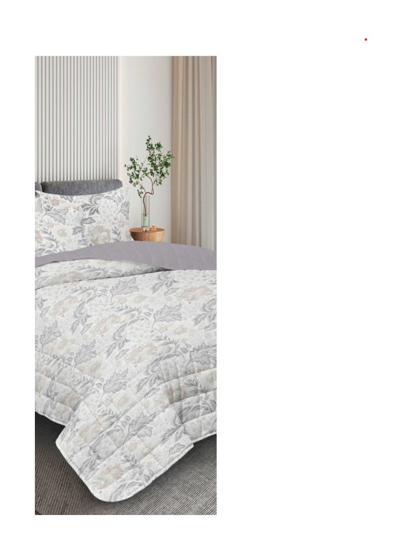 Red Rose A practical summer double bed sheet with a printed design to suit your room's decor, made of microfiber, measuring 230*250cm.  - Image 3