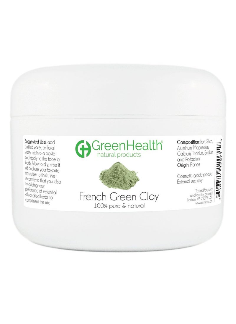 GreenHealth - French Green Clay Powder 6 oz  100 Pure  Natural by GreenHealth - Image 1