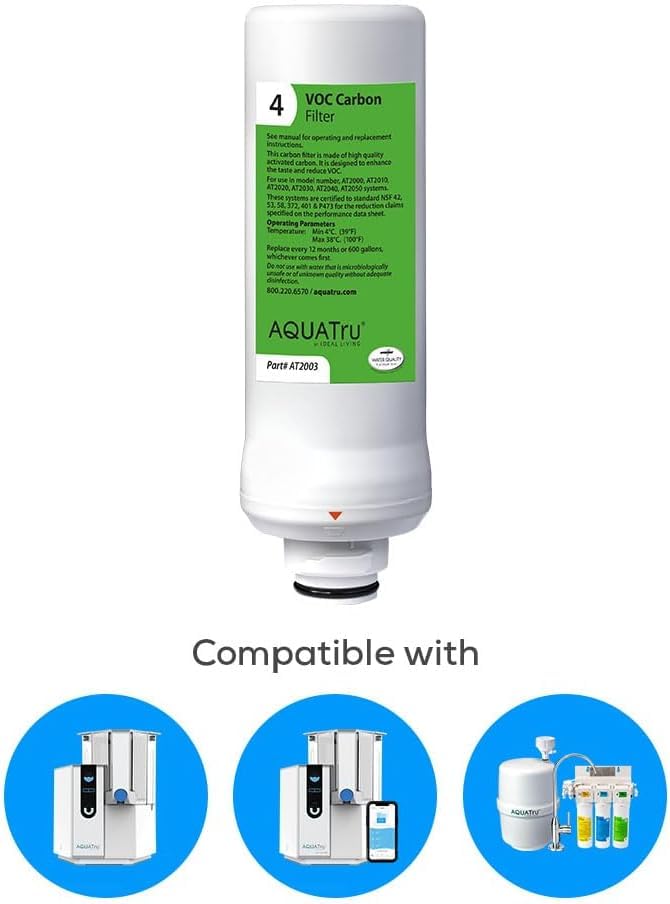 AQUA TRU AquaTru VOC Replacement Filter for AquaTru Classic, Classic Smart, and Under Sink Models - Image 4