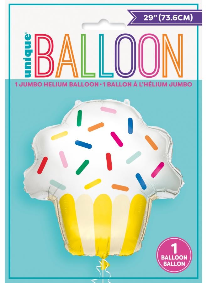Unique 29” Cupcake Giant Foil Balloon - Image 2