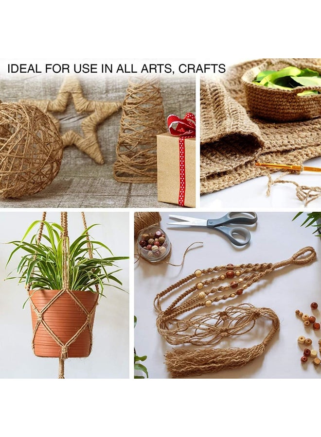 SKY-TOUCH SKY-TOUCH Natural Jute Twine 200M, 3 Ply Garden String Brown Twine 2mm Thickness, Garden Twine for Decoration Garden Floristry DIY Arts Bundling Crafts & Wrapping  - Image 3