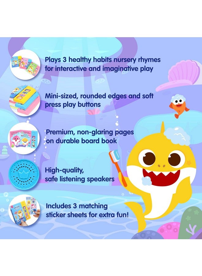 Pinkfong [4BTN] Pinkfong Baby Shark Healthy Habits Sound Books Boxed Set | Potty Time, Brush Your Teeth & Bath Time | Musical Learning Toy for Toddlers 1-3 | Baby Shark Birthday - Image 3