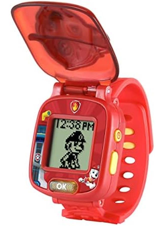 vtech Paw Patrol Learning Watch Marshall Interactive And Educational Learning Clock Toy Suitable For Boys And Girls 3 4 5 6 Years Red - Image 4