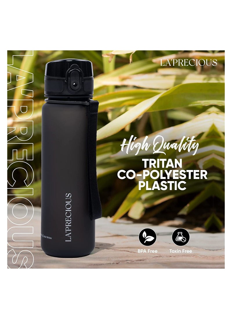 LA' PRECIOUS - 500ml Water Bottle for Adults and Kids - USA Tritan Material Non-Toxic BPA Free - Fast Flow - Flip Top Leak Proof Lid and One Click Open - Image 1