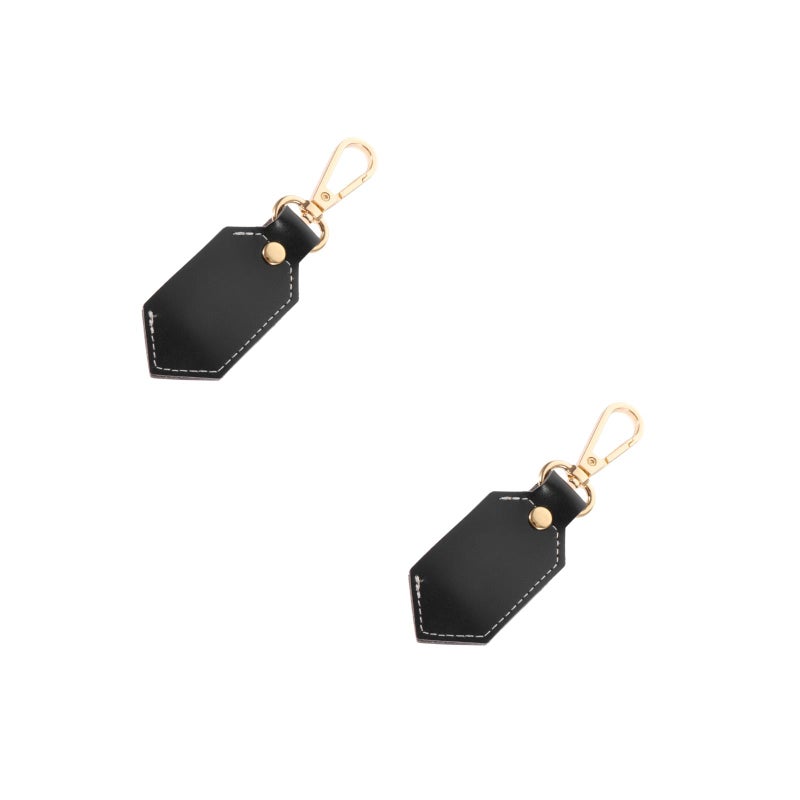 2pcs Photo Sticker Keychain Leather Car Key Pendant DIY Photo Keychain key - Image 1