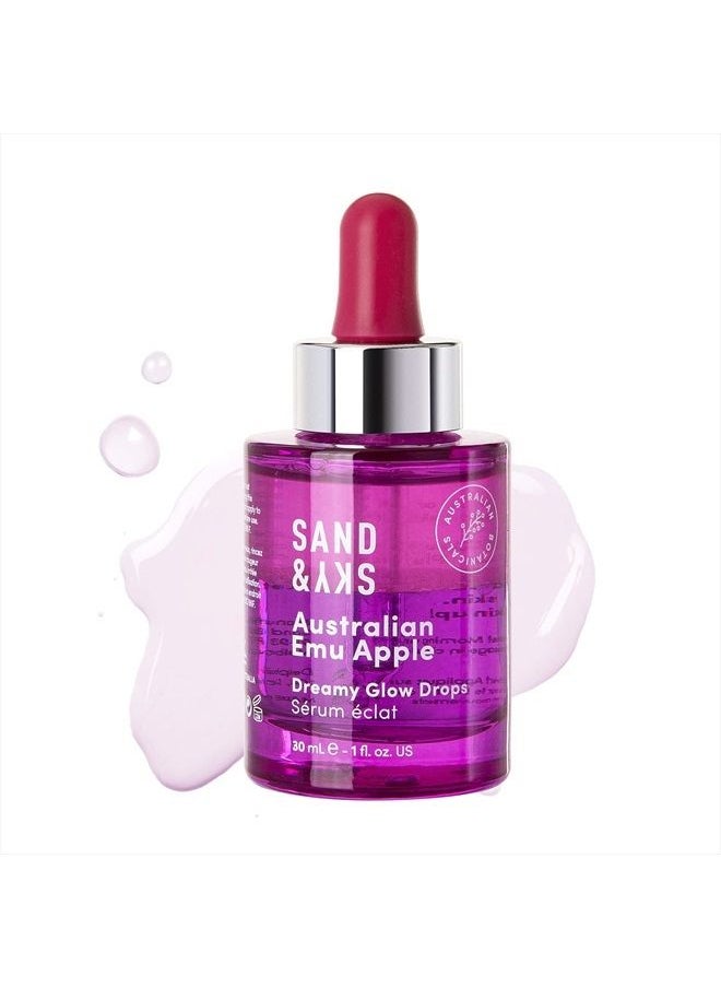Sand & Sky Australian Glow Berries Dreamy Glow Drops - Bi-Phase Hyaluronic Acid Serum with Vitamin C and Jojoba Oil Facial Serum Face Care  - Image 1