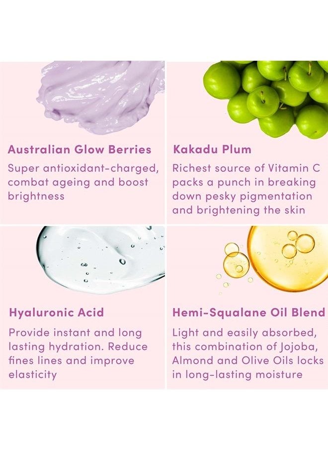 Sand & Sky Australian Glow Berries Dreamy Glow Drops - Bi-Phase Hyaluronic Acid Serum with Vitamin C and Jojoba Oil Facial Serum Face Care  - Image 5