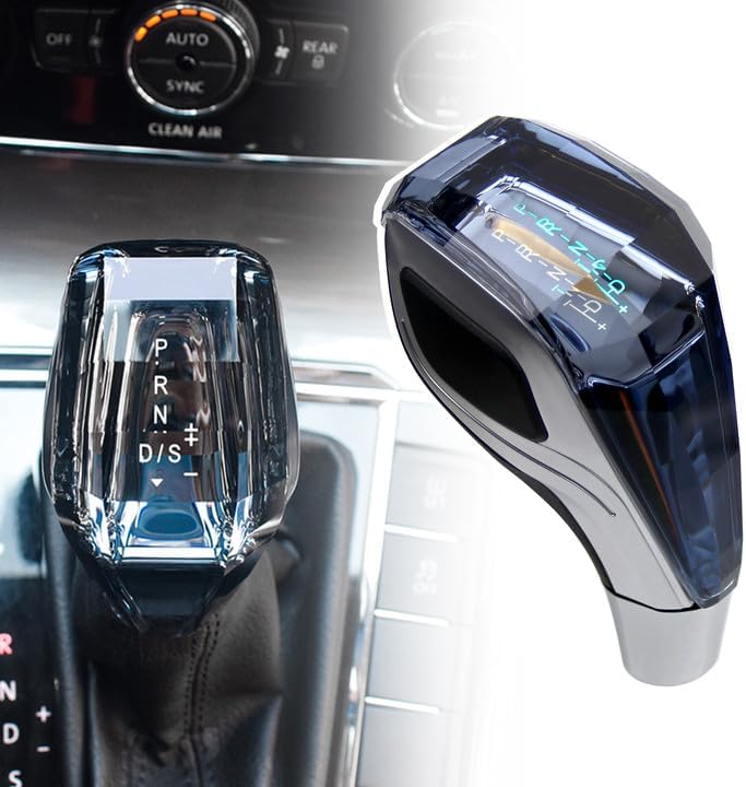RULLINE Touch-Activated LED Illuminated Crystal Gear Shift Knob for Most Cars - Image 1
