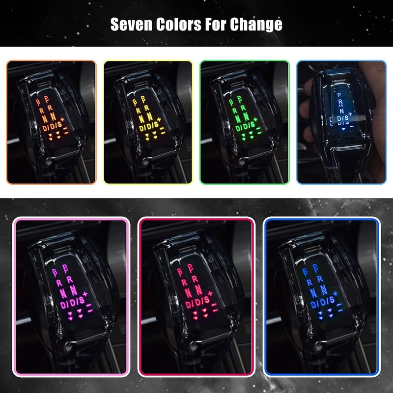 RULLINE Touch-Activated LED Illuminated Crystal Gear Shift Knob for Most Cars - Image 4