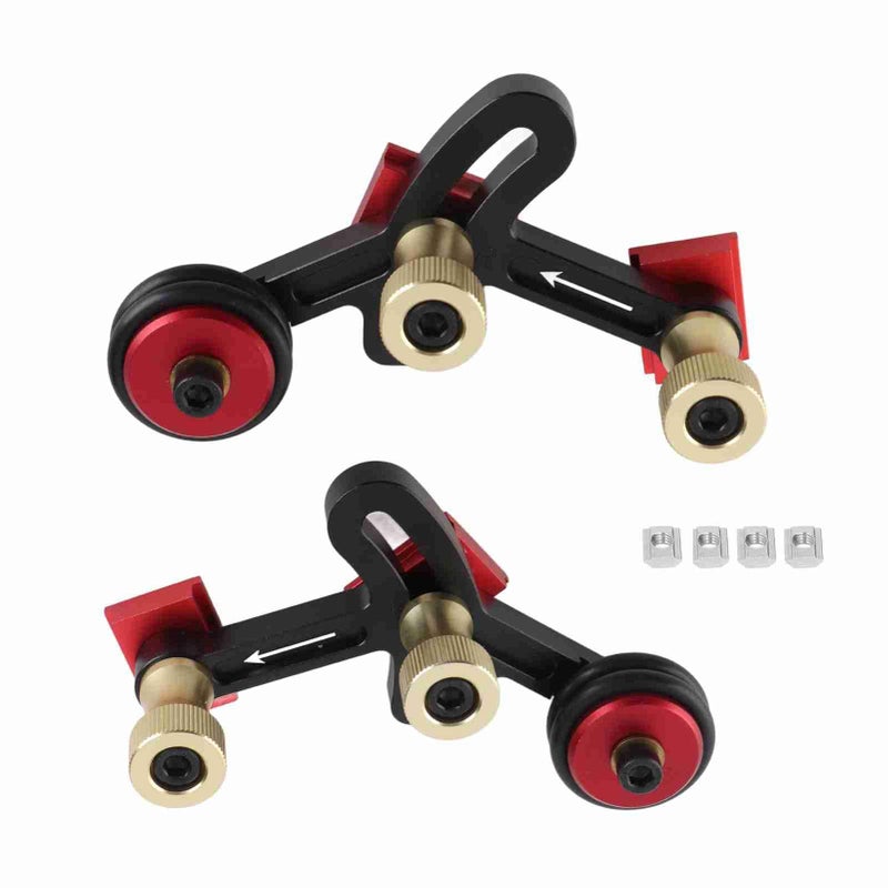 Woodworking Milling Table Saw Feed Guide Wheel Set with Spring Press Roller Left Right Bearing - Image 2