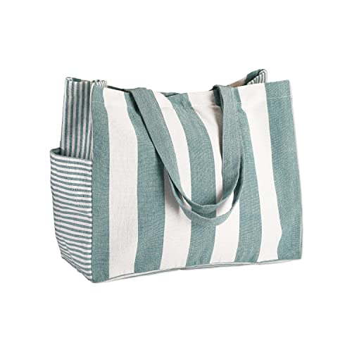 Folkulture Beach Bag 17x14 Waterproof Sandproof Large Tote Bags for Women Swimming Pool Travel Vacation Beach Essentials Accessories Gifts Bolsos Para Mujeres Simple Modern Pool Bag - Image 1