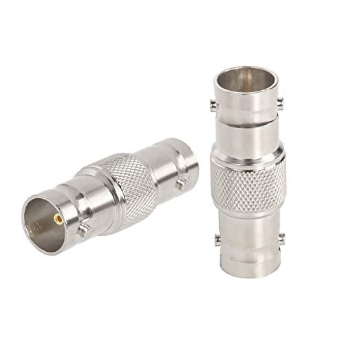 XRDS -RF SDI Connector 2PCS 75 Ohm BNC Adapter BNC Female to Female Barrel Connector for HD-SDI/3G-SDI/4K/8K SDI Video Camera Cable - Image 1