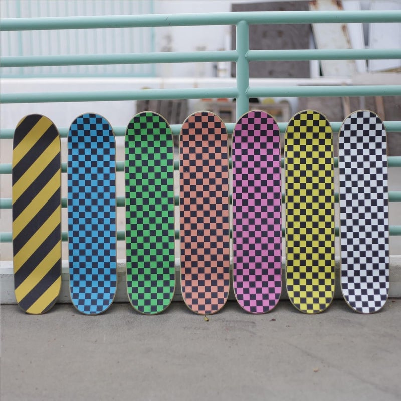 Turbo 9 x 33 Inch Skateboard Grip Tape Sheet Pink Checkerboard - Image 3
