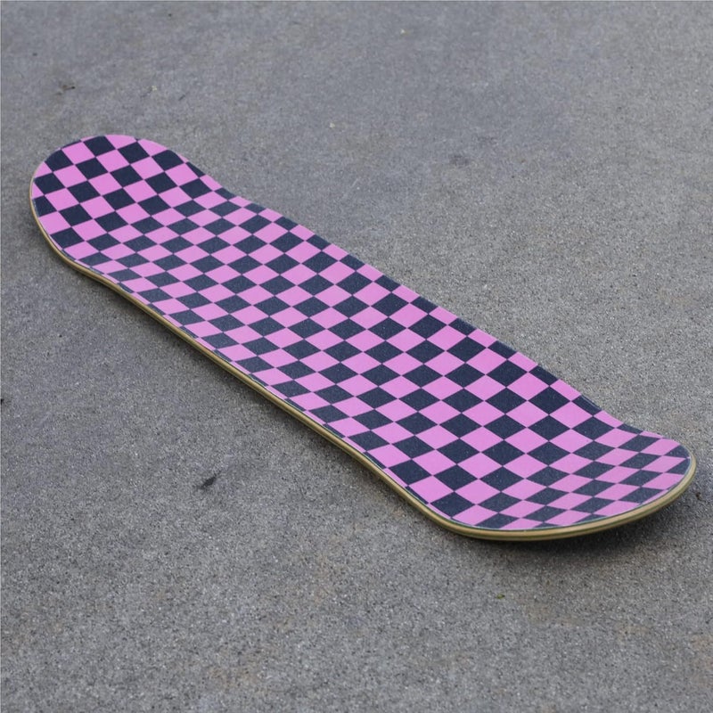 Turbo 9 x 33 Inch Skateboard Grip Tape Sheet Pink Checkerboard - Image 4