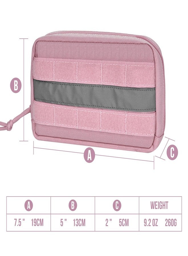 OneTigris Service Dog Vest Harness Saddle Bag Backpack Pouch, Emotional Support, Service Dog in Training,Quality Saddlebag for Tactical Dogs Vests(Pink) - Image 3