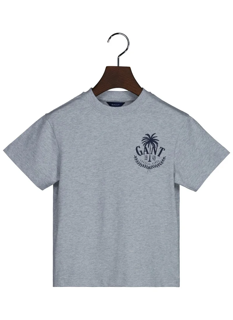 GANT Boys Oversized GANT Palm Print T-Shirt