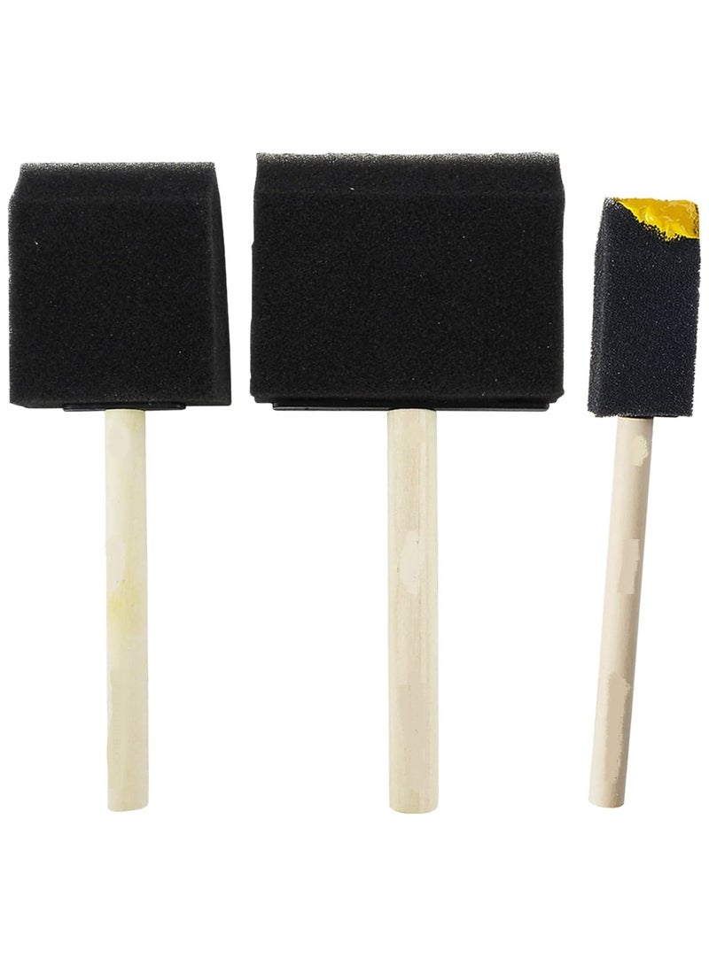 Generic Wooden Handle Sponge Brush Pant Stamper 3Pcs - Image 4