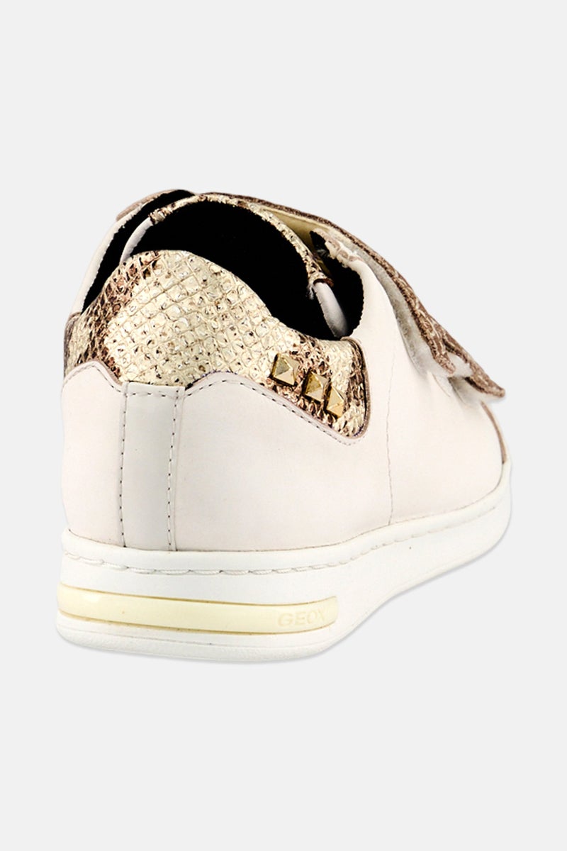 GEOX Women D Jaysen Velcro Closure Casual Shoes, White - Image 2