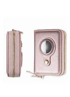 Excefore Small Wallet for Women, Minimalist PU Leathter Wallet, RFID Blocking Wallet Credit Card Holder Organizer with Zipper Pocket Mini Lady Purse, Slim AirTag Wallet Women  - Image 1