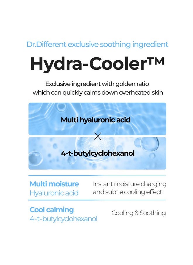 Dr.Different Dr. Different Hyaluron Cool Soothing Toner - Hydrating & Cooling Facial Toner for Sensitive Skin and Overheated Skin with Hyaluronic Acid - Soothe and Moisturize Dry and Irritated Skin, 10.1fl.oz.  - Image 5