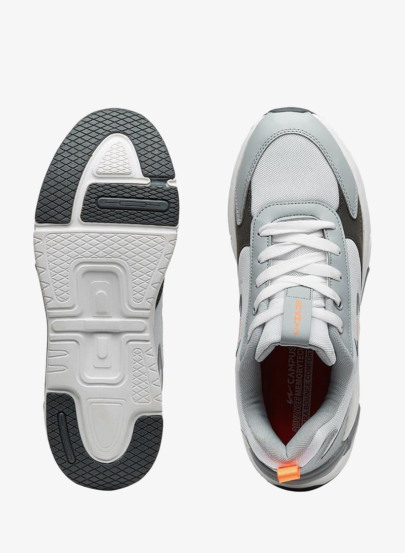 CAMPUS Men's White Low-Top Sneakers - Smart Streetwear Vibe Shoes with Soft Cushioning and Bold Accents - Image 4