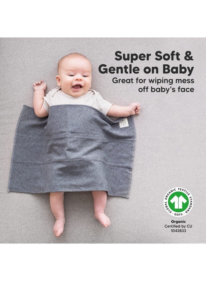 KeaBabies Organic Burp Cloths Baby Girl, Boy - 6-Pack Large Baby Burp Cloths, Super Absorbent Burping Cloths for Babies, Soft & Plush Cotton Burp Cloth, Spit Up Burp Rags, Newborn Burp Clothes (Neutrals)  - Image 3