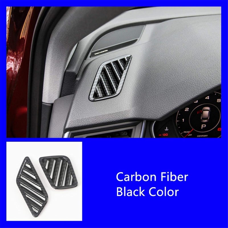 QASULER Carbon Fiber Air Outlet Frame Decoration Cover - Image 4
