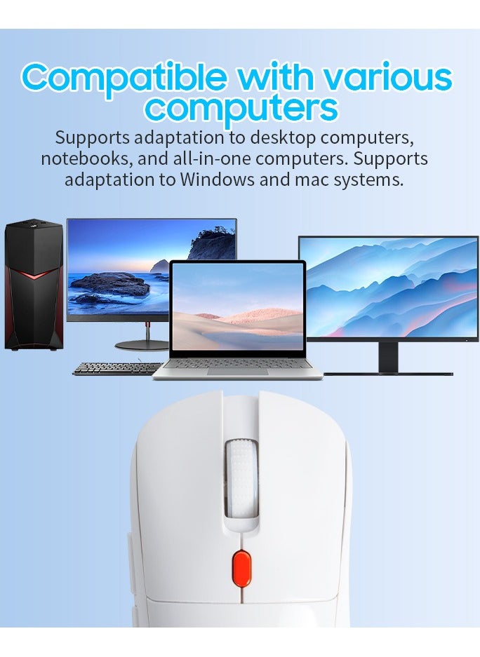 Generic - Chat GPT AI Mouse Smart Writing Wireless Mouse Intelligent Voice Mouse Voice Typing and Real-Time Translation White - Image 1