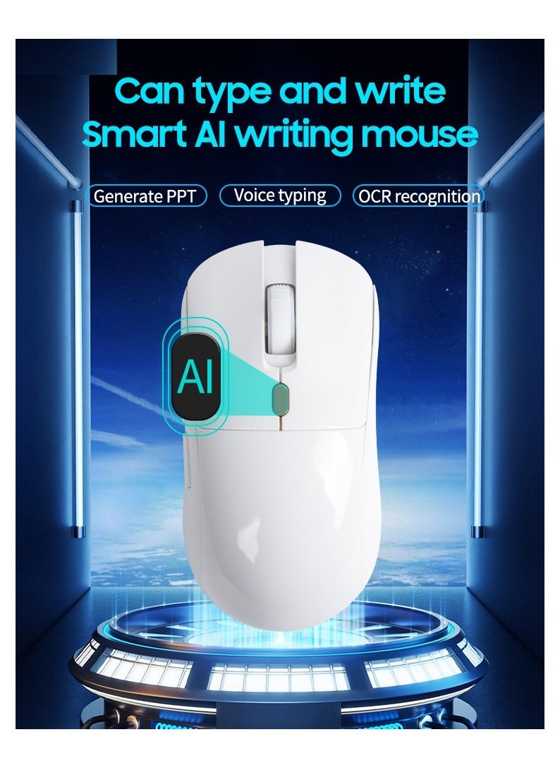 Generic - Chat GPT AI Mouse Smart Writing Wireless Mouse Intelligent Voice Mouse Voice Typing and Real-Time Translation White - Image 1