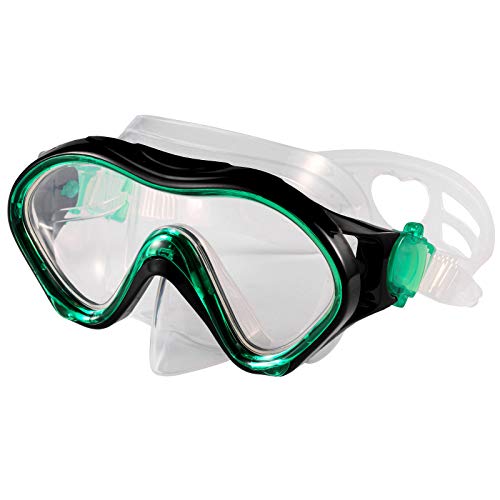FPXNB Kids Swim Mask, Swimming Goggles with Nose Cover, Snorkel Mask Diving Mask for Scuba Snorkeling, Anti-Fog Lens Waterproof Socket 180° View Angle Face for Youth Children Junior Teens - Image 1
