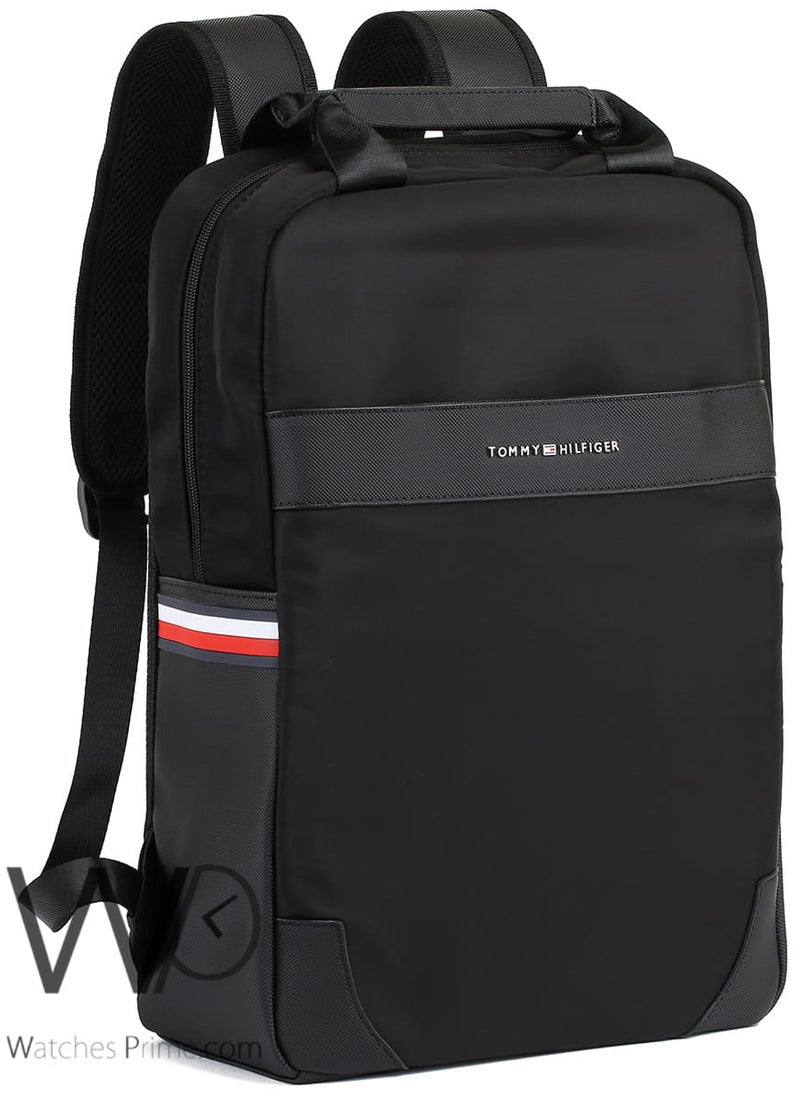 Tommy Hilfiger Plus Tommy Hilfiger Laptop Black Men Backpack Bag  - Image 1