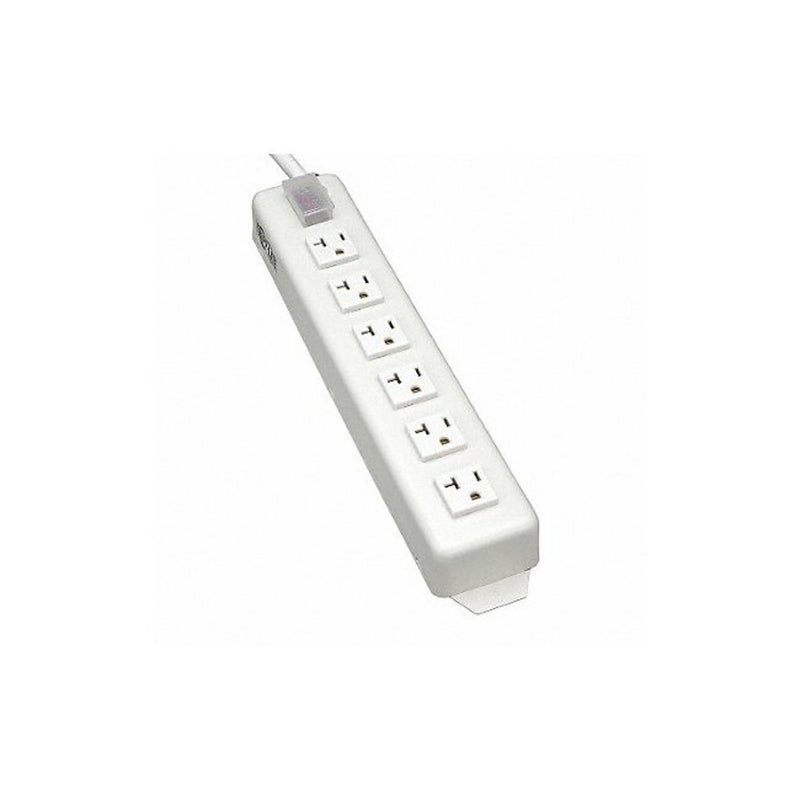 Tripp Lite 6 Outlet Home & Office Power Strip, 20A, 15ft Cord with 5-20P Plug, (TLM615NC20) - Image 1