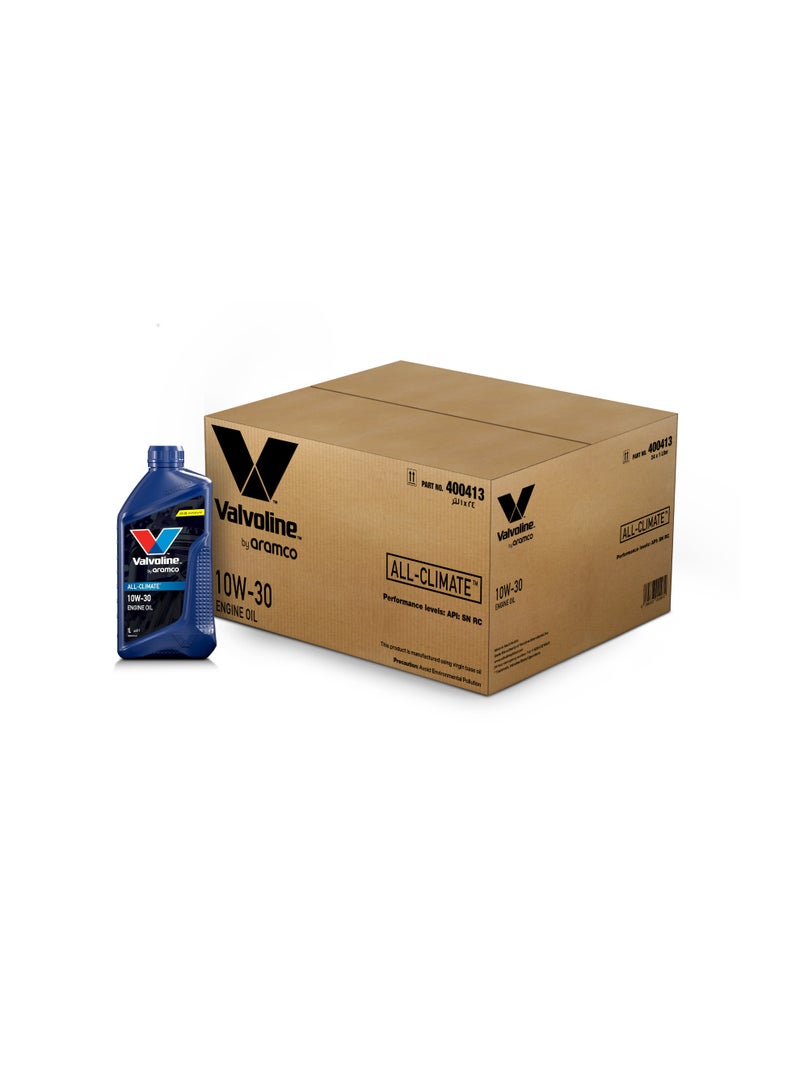 Valvoline All Climate 10W30 Engine Oil 24X1L - Image 1