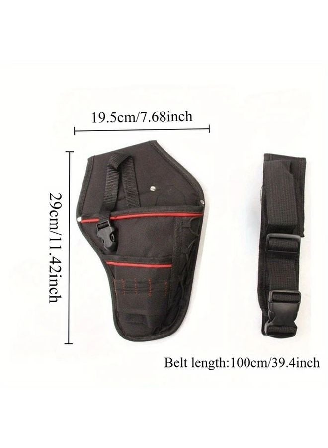 حقيبة حزام أدوات متينة متعددة الأقسام مصنوعة من البوليستر المتين لحزام العمل الكهربائي للبناء ومشاريع افعلها بنفسك - Image 5