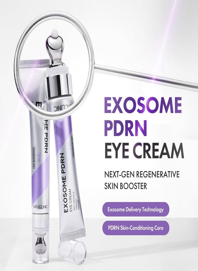 MAXCLINIC Exosome PDRN Eye Cream - Advanced C-Zone Hydrating Under Eye Cream for Dark Circles, Eyebags & Puffiness with Centella Asiatica, Salmon & 9 Peptides - Korean Skin Care 0.68 fl oz - Image 2