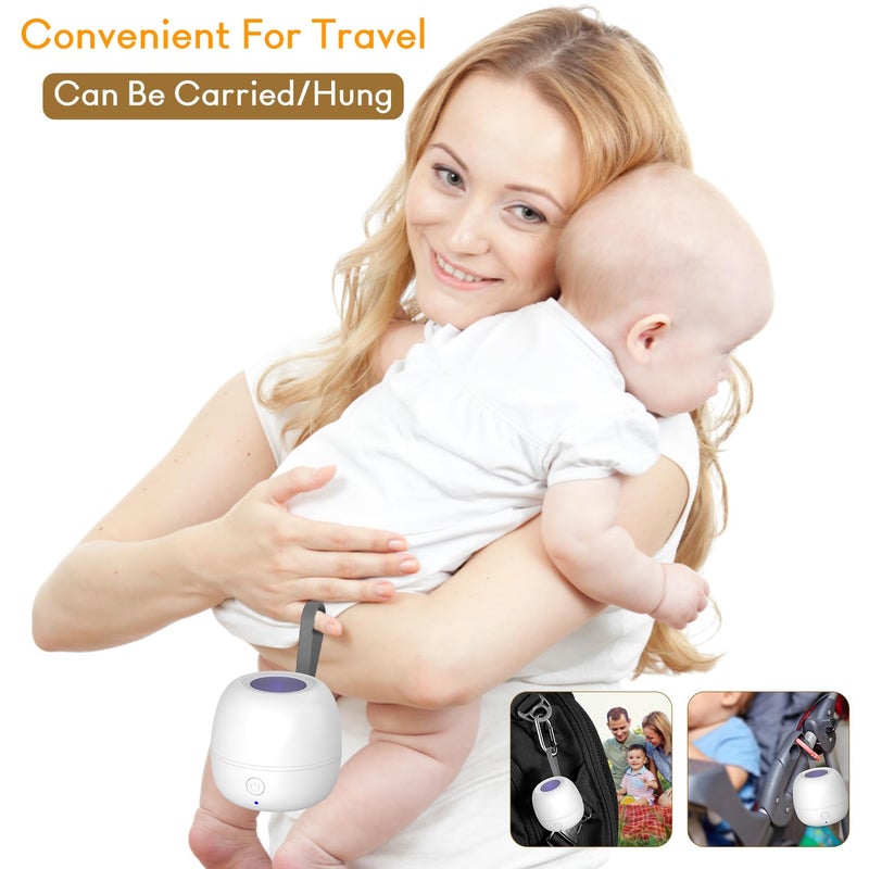 StarWin Pacifier Sanitizer Portable, UV Pacifier Case On The Go, Newborn Pacifier Holder Mini Storage Case for Travel, Keep's Baby's Binkies Clean - Image 3