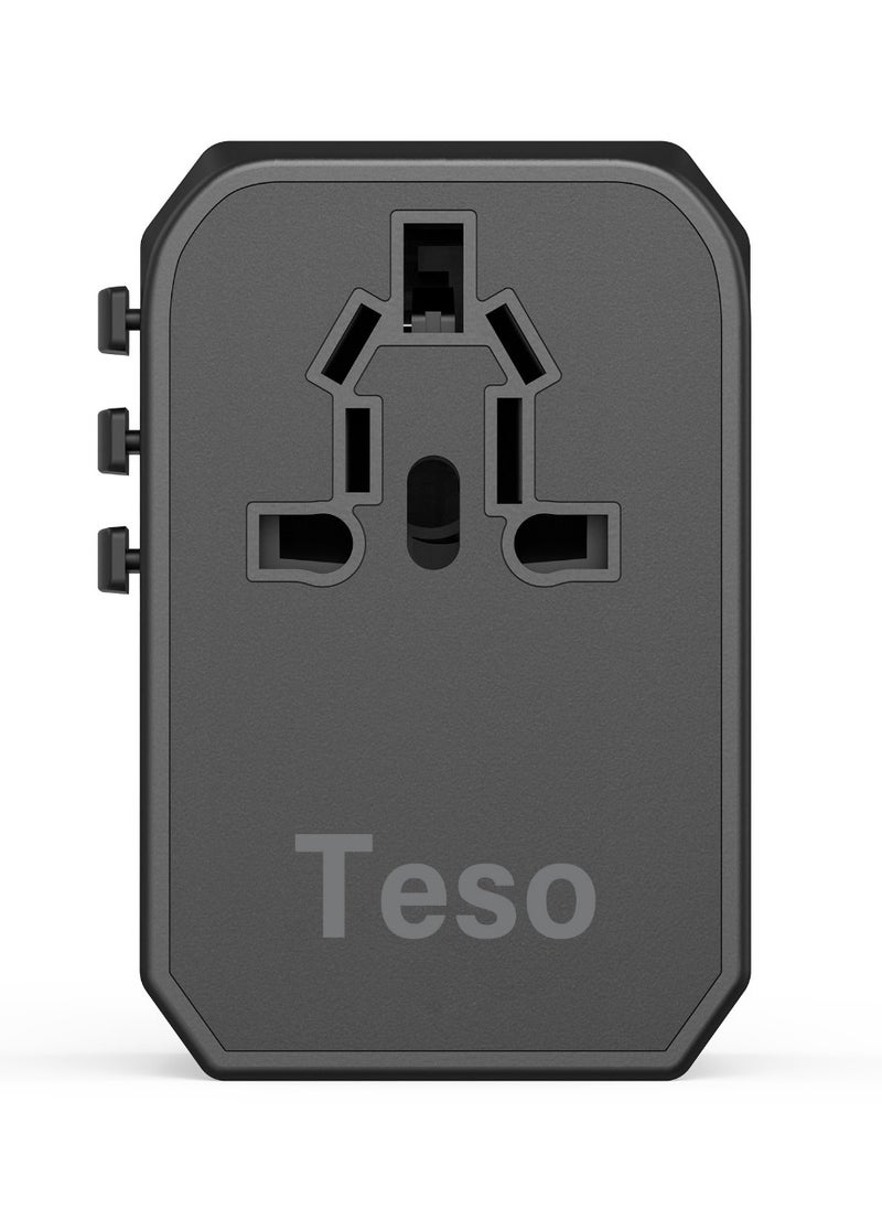 Teso - Universal Travel Adapter 45W Ultra-Fast Charging with 2 USB-C PD and 2 USB-A QC Ports - Image 1