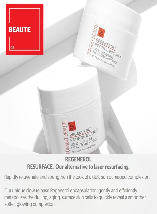 Consult Beaute - Regenerol - Retinol Exfoliating Facial Treatment Discs - Micro Exfoliation for Face - Smoother Skin - 60 Disposable Wipes (2Pack) - Image 4