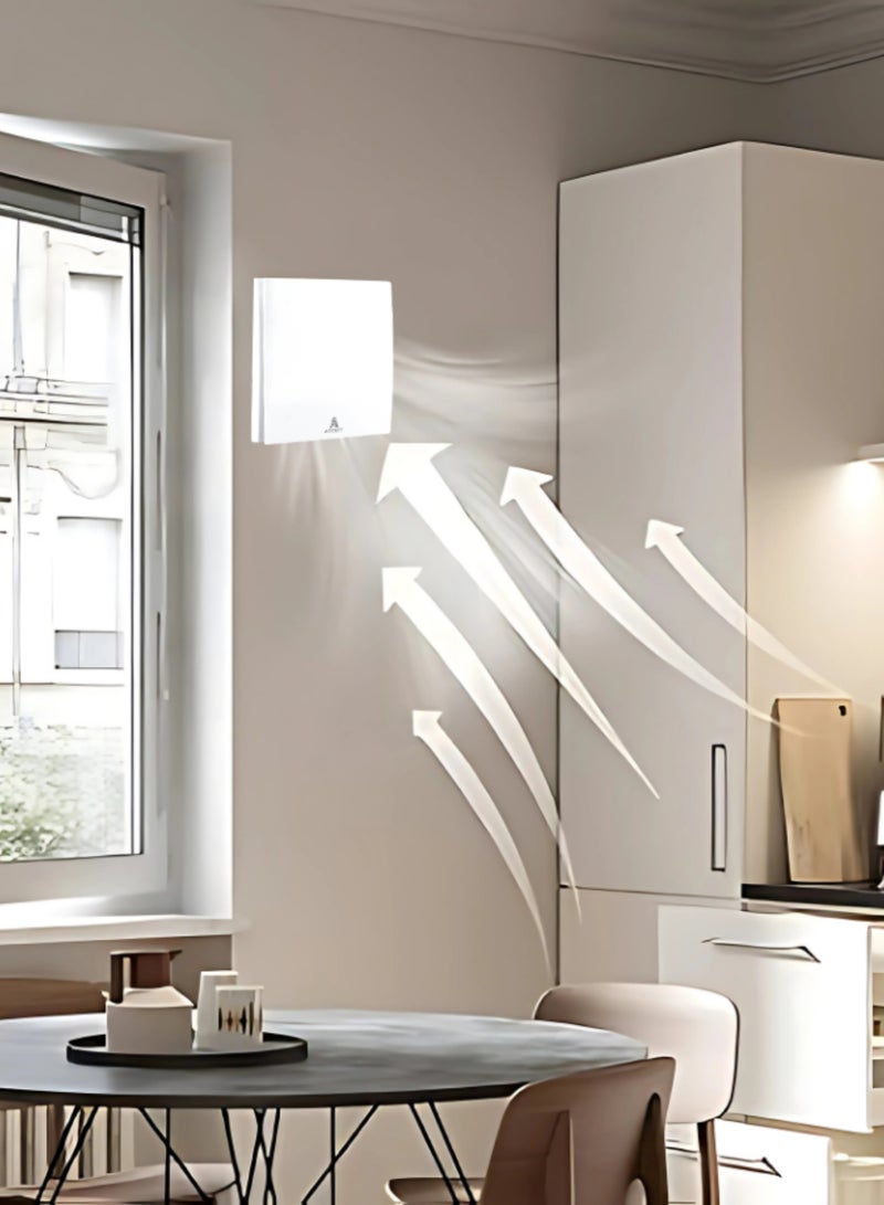 18W 6 Inch Concealed Exhaust Fan with a Stylish Modern Touch for Your Home  - Image 1