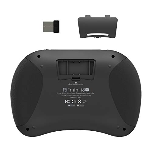 Rii 2.4GHz Mini Wireless Keyboard with Touchpad＆QWERTY Keyboard, Backlit Portable with Remote Control for Laptop/PC/Tablets/Windows/Mac/TV/Xbox/PS3/Raspberry Pi .(Black) - Image 5