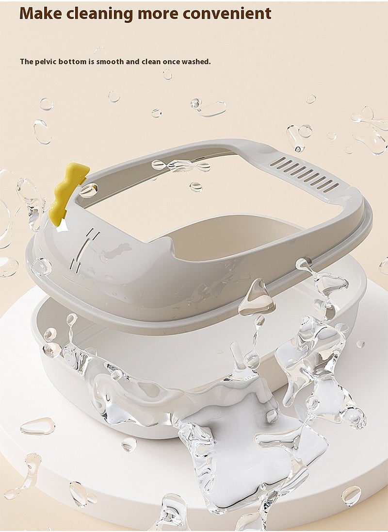 Cat Litter Tray Cat Litter Box Litter Basin for Cats