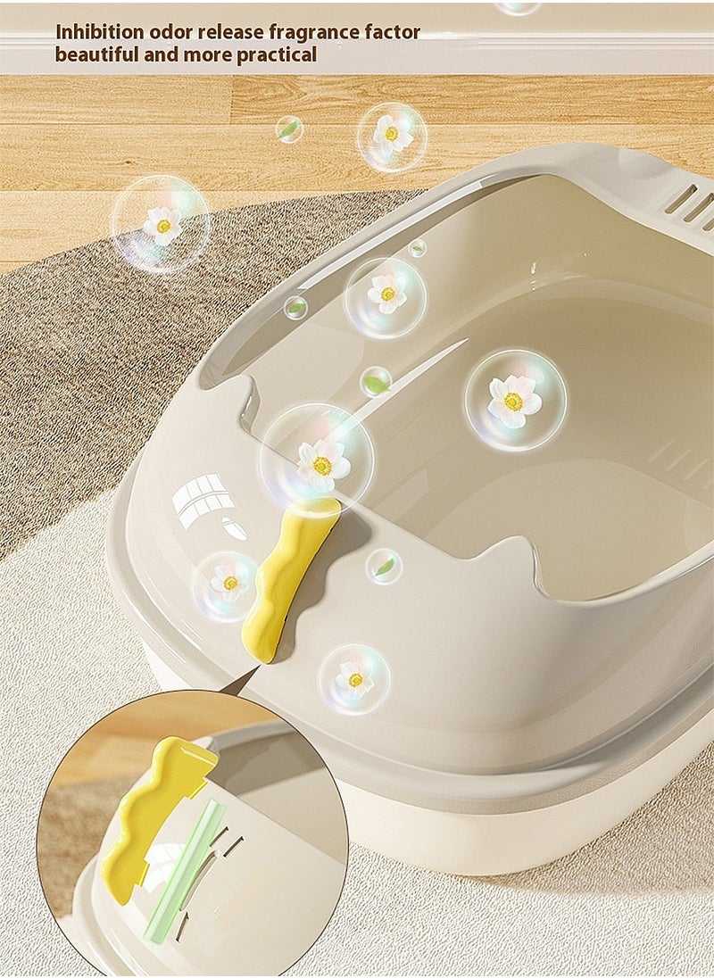 Cat Litter Tray Cat Litter Box Litter Basin for Cats